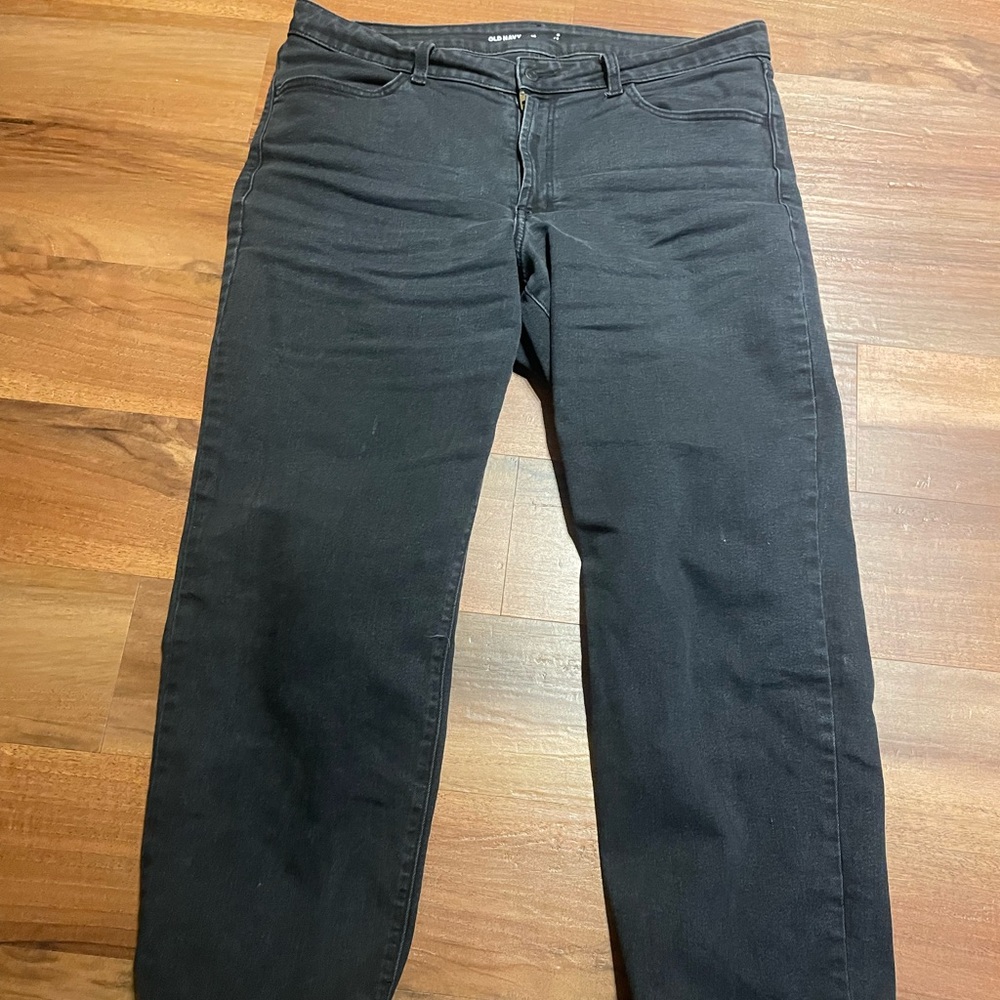 Old Navy Black High-Waisted Wow Loose Jeans